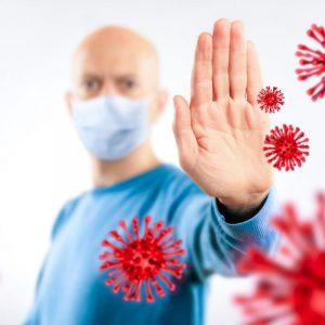 Viren-Abwehr mit Mundschutz
